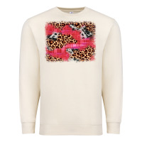 Sandshell valentine's day cowhide leopard background Premium Sweatshirt - JahusDesignShop
