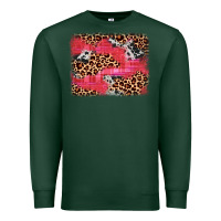 Sports Green valentine's day cowhide leopard background Premium Sweatshirt - JahusDesignShop