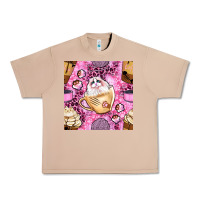 Burro cat coffee cups and paw with leopard and glitter seamless pattern bbs Urban Heavy Tee - BundleAndBundleShop