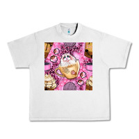 Lunar Rock cat coffee cups and paw with leopard and glitter seamless pattern bbs Urban Heavy Tee - BundleAndBundleShop