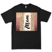 Black Rose gold mom leopard glitter Premium Tee - CowGirlArtShop