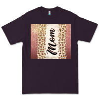 Plum Rose gold mom leopard glitter Premium Tee - CowGirlArtShop