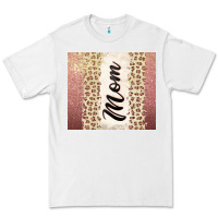 White Rose gold mom leopard glitter Premium Tee - CowGirlArtShop
