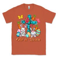 Copper He is risen with Cross Easter Day Classic Tee - HowdyJamesFarm
