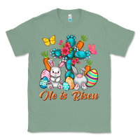 Sage He is risen with Cross Easter Day Classic Tee - HowdyJamesFarm