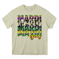 Mossy cowhide mardi gras Heavy Core Tee - CowGirlArtShop