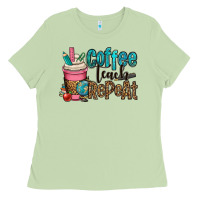 Matcha coffee teach repeat Ladies Tee - OliviaCreatesArt