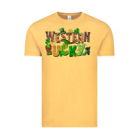 Vintage Mustard western lucky St. Patricks Day Vintage Tee - FaDigitalArtStudio