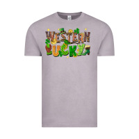 Vintage Zinc western lucky St. Patricks Day Vintage Tee - FaDigitalArtStudio