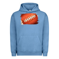 Pigment Pebble Blue American football brushstroke Urban Hoodie - RanaPortraitStore