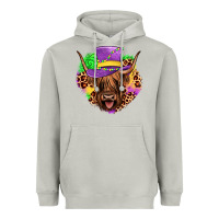 Moon Dust highland cow mardi gras Heavyweight Hoodie - JahusDesignShop
