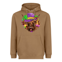 Toasted Coconut highland cow mardi gras Heavyweight Hoodie - JahusDesignShop