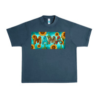 Midnight Navy western mama with sunflowers and cactus Urban Heavy Tee - RanaPortraitStore