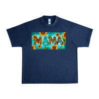 Navy western mama with sunflowers and cactus Urban Heavy Tee - RanaPortraitStore