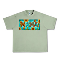 Oil Green western mama with sunflowers and cactus Urban Heavy Tee - RanaPortraitStore