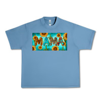 Pebble Blue western mama with sunflowers and cactus Urban Heavy Tee - RanaPortraitStore
