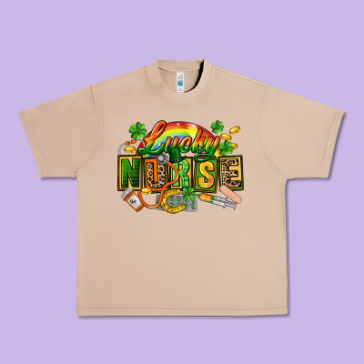 Lucky Nurse Urban Heavy Tee Designed By Fadigitalartstudio
