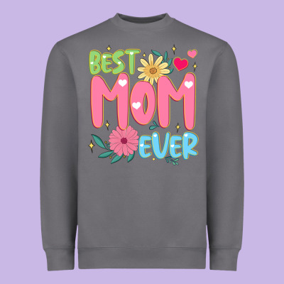 Best Mom Ever Heavyweight Sweatshirt Designed By Jahusdesignshop