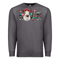 Charcoal Heather calf love Premium Sweatshirt - JahusDesignShop