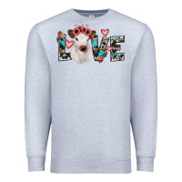 Heather Grey calf love Premium Sweatshirt - JahusDesignShop
