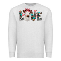 Oatmeal Heather calf love Premium Sweatshirt - JahusDesignShop