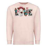 Pale Pink calf love Premium Sweatshirt - JahusDesignShop