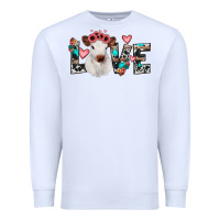 White calf love Premium Sweatshirt - JahusDesignShop