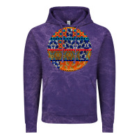 Cloud Purple african fabric pattern round earrings Vintage Hoodie - BundleAndBundleShop