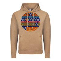 Vintage Coffee african fabric pattern round earrings Vintage Hoodie - BundleAndBundleShop