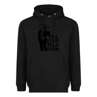 Black kill your television Heavyweight Hoodie - artisFamous