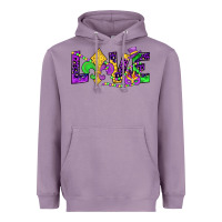 Lavender mardi gras love Heavyweight Hoodie - JahusDesignShop