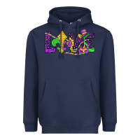 Navy mardi gras love Heavyweight Hoodie - JahusDesignShop