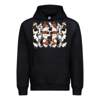 Black cowhide brushstrokes Urban Hoodie - RanaPortraitStore