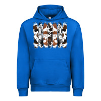Cobalt cowhide brushstrokes Urban Hoodie - RanaPortraitStore