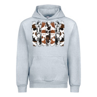 Heather Grey cowhide brushstrokes Urban Hoodie - RanaPortraitStore