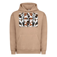 Pigment Burro cowhide brushstrokes Urban Hoodie - RanaPortraitStore