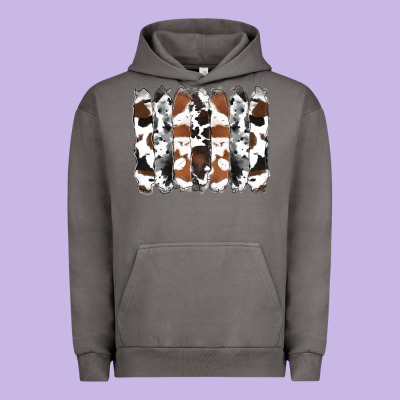 Cowhide Brushstrokes Urban Hoodie Designed By Ranaportraitstore