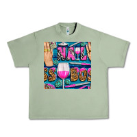 Oil Green nail boss money hand and wine with gemstone leopard and zebra seamless Urban Heavy Tee - BundleAndBundleShop