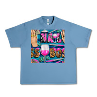 Pebble Blue nail boss money hand and wine with gemstone leopard and zebra seamless Urban Heavy Tee - BundleAndBundleShop