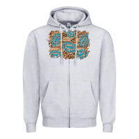 Heather Grey gemstone wood leopard background Zipper Hoodie - AdoDesignShop