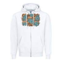 White gemstone wood leopard background Zipper Hoodie - AdoDesignShop