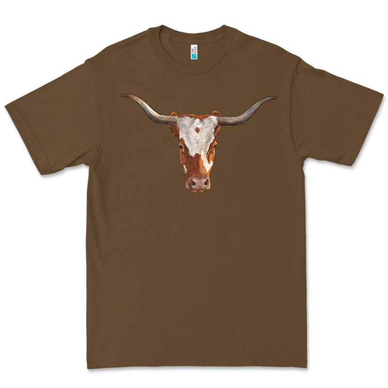 Longhorn Cow Head Premium Tee by RanaPortraitStore | Teevron