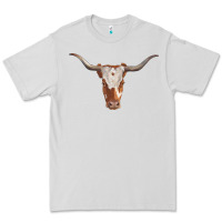 Dove Grey longhorn cow head Premium Tee - RanaPortraitStore