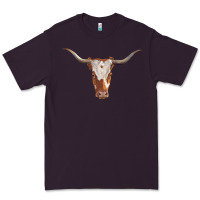 Plum longhorn cow head Premium Tee - RanaPortraitStore