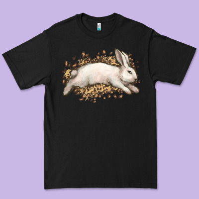 Bunny Rabbit Leopard Easter Day Premium Tee Designed By Howdyjamesfarm