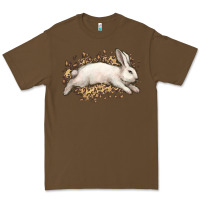 Cacao Bunny Rabbit leopard Easter Day Premium Tee - HowdyJamesFarm