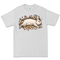Dove Grey Bunny Rabbit leopard Easter Day Premium Tee - HowdyJamesFarm