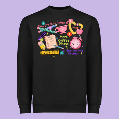 Teacher Stuff Heavyweight Sweatshirt Designed By Jahusdesignshop