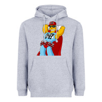 Heather Grey The Simpsons duff beer Heavyweight Hoodie - artisFamous
