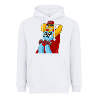 White The Simpsons duff beer Heavyweight Hoodie - artisFamous